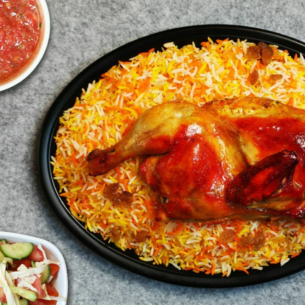 دجاج مندي حبة دجاج